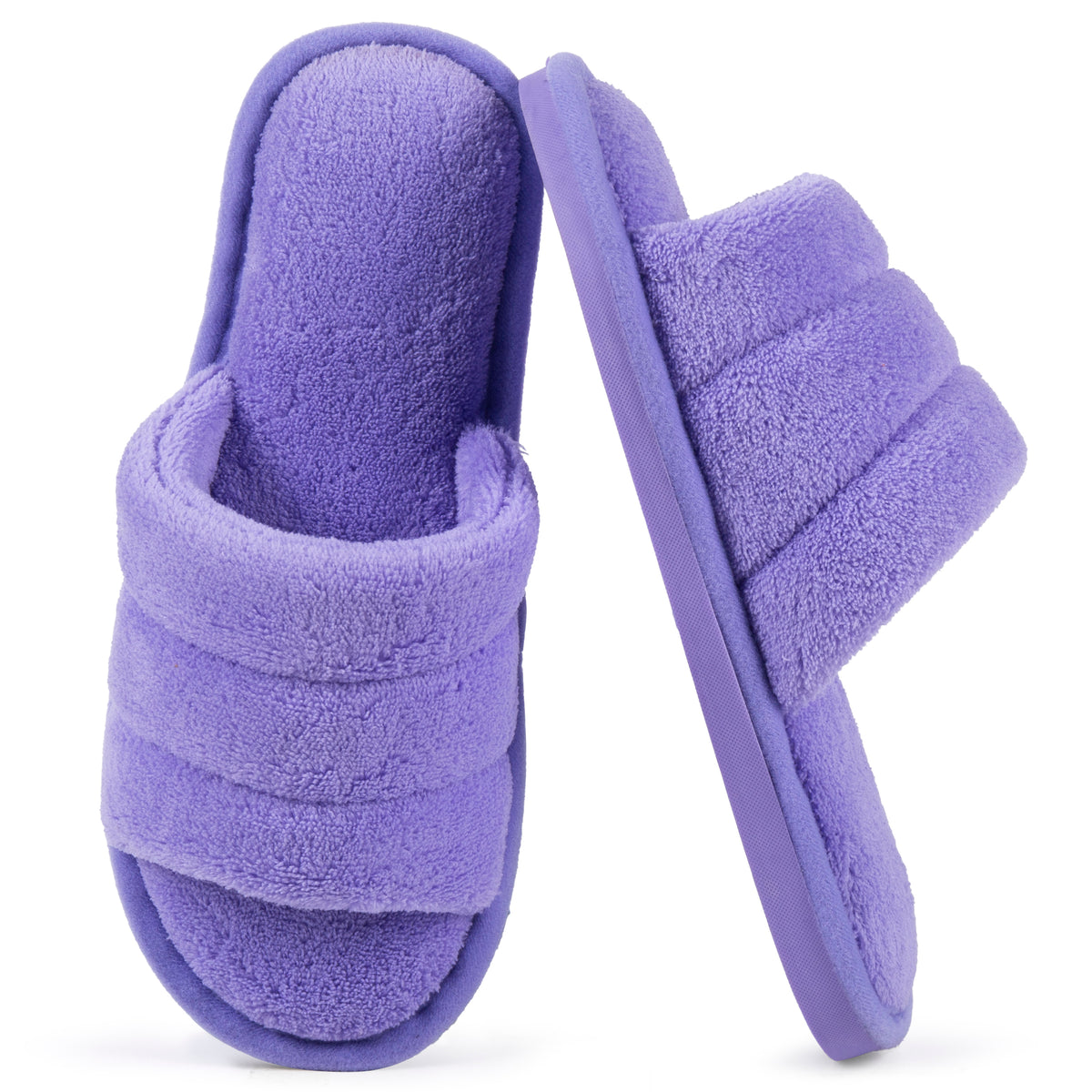 REDESS Slippers for Women Open Toe Womens Slippers Memory Foam House Slippers