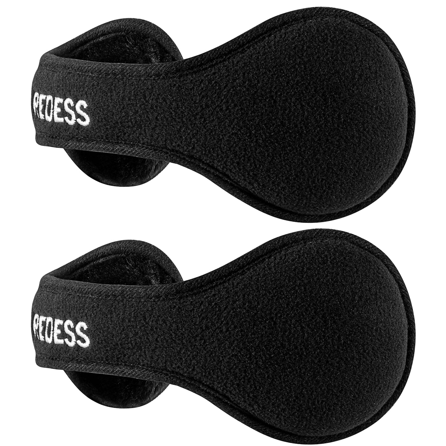REDESS Ear Warmers for Men and Women Polar Fleece Kint Foldable Winter EarMuffs-2 pack