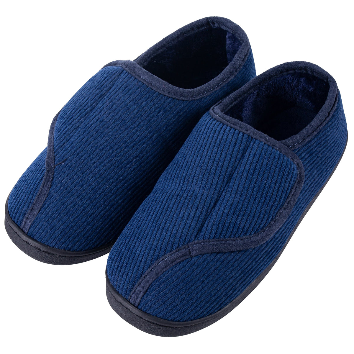 REDESS Mens Closed Toe Closed Heel Slipper, Winter Warm Fleece Lined Indoor Outdoor House Shoes