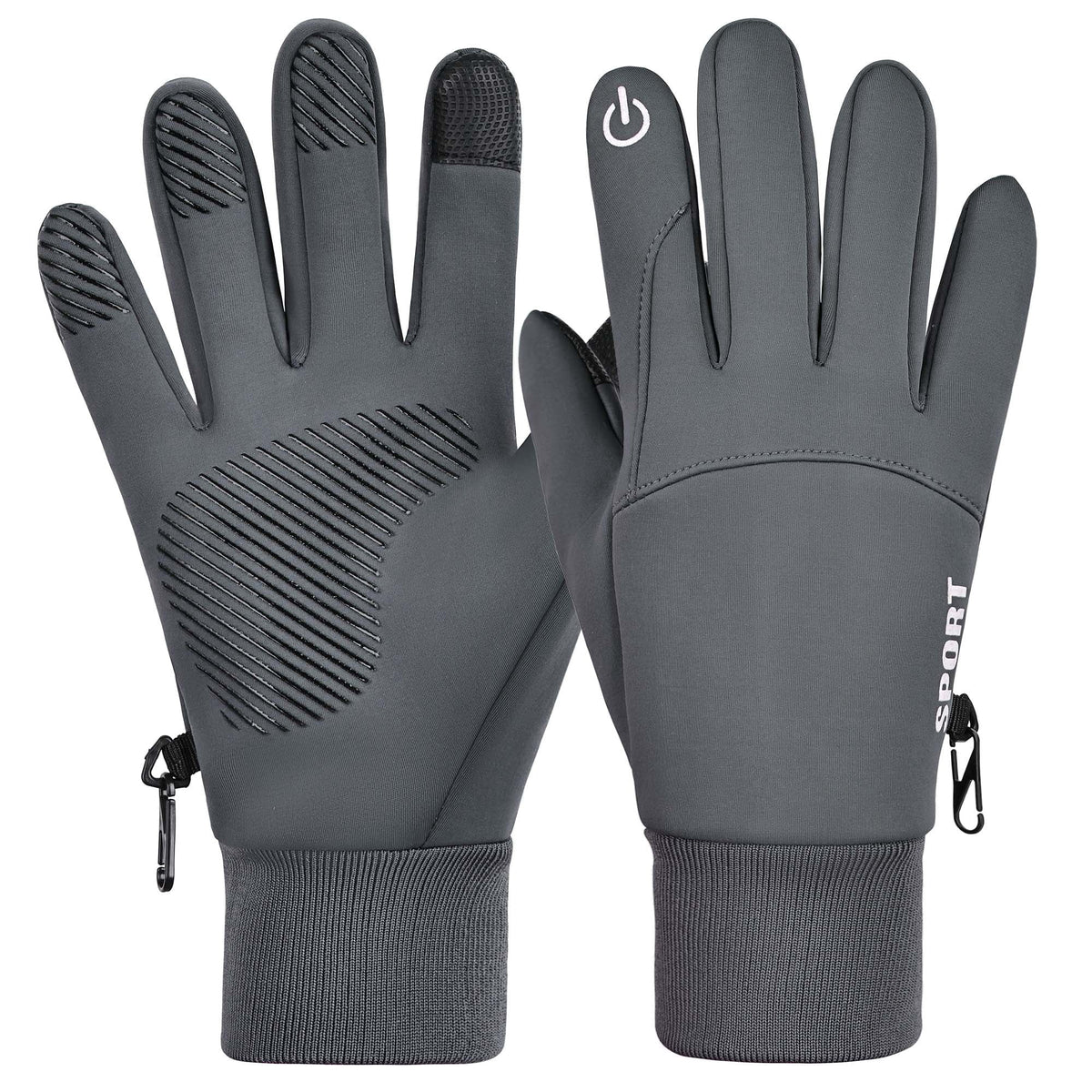 REDESS Winter Gloves for Men & Women, Touch Screen Warm Fleece Lined Gloves, Water?Resistant Windproof Non?Slip Daily Cold Weather Gloves
