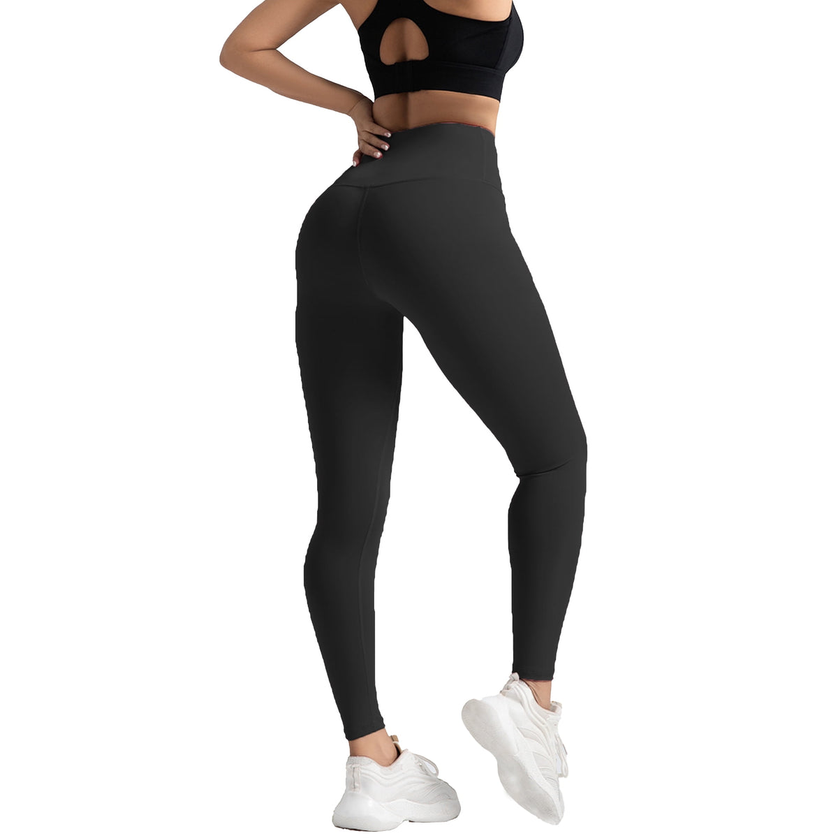 REDESS 2 Pack High Waist Ankle Yoga Leggings for Women Size XS -Black