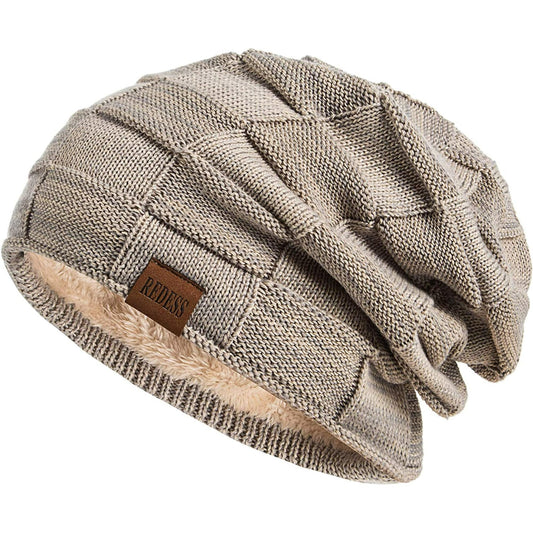 REDESS Beanie Hat for Men and Women Winter Warm Hats Knit Slouchy Thick Skull Cap