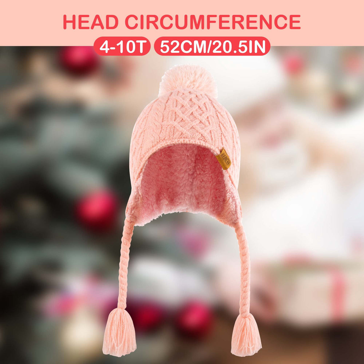 REDESS Kids Beanie Hat Children Boys Girls Winter Warm Knit Soft Cap 2 Pack