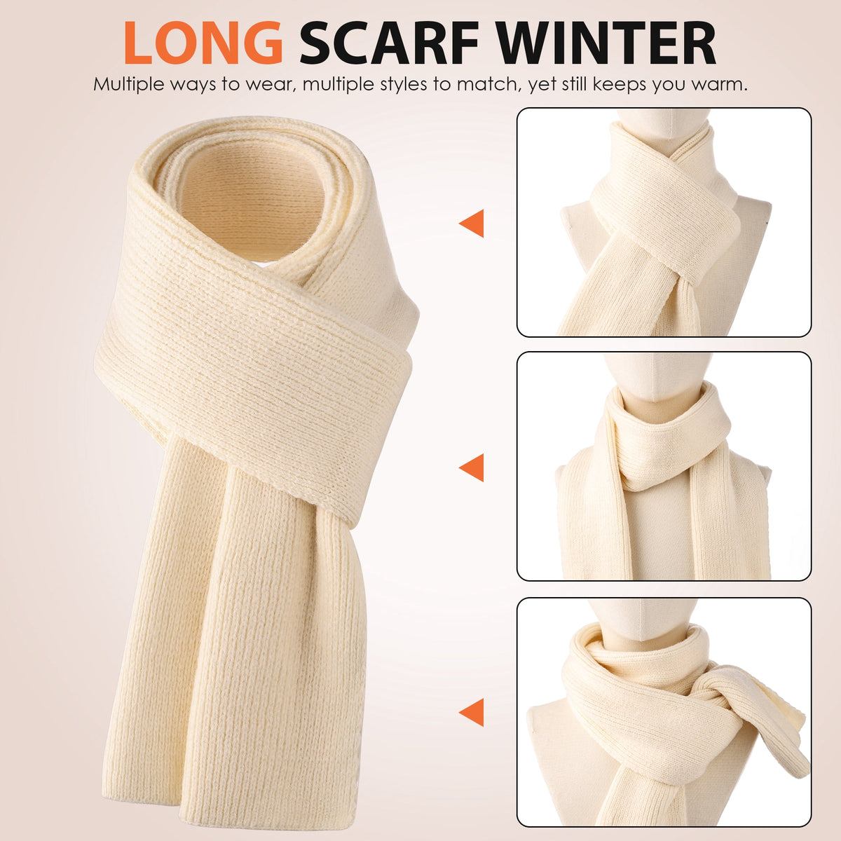 REDESS Winter Beanie Hat,Scarf and Gloves sets for Women and Men,Black