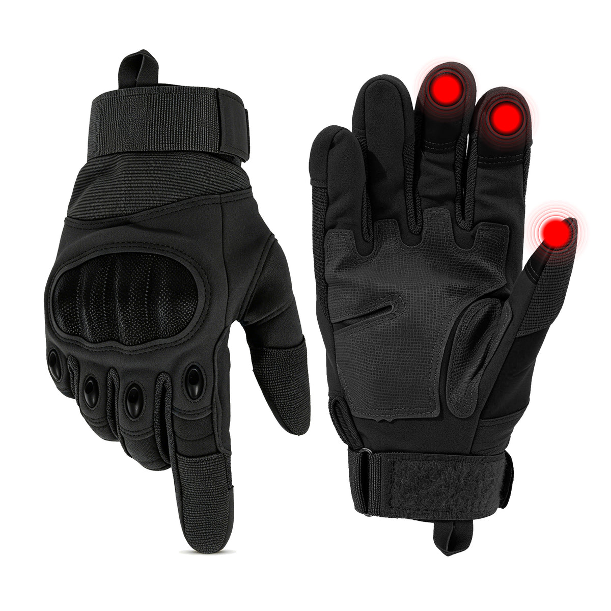 REDESS Motorcycle Gloves for Men and Women Touchscreen Full Finger Gloves with Hard Knuckle Protection for Biker Riding Driving Glove