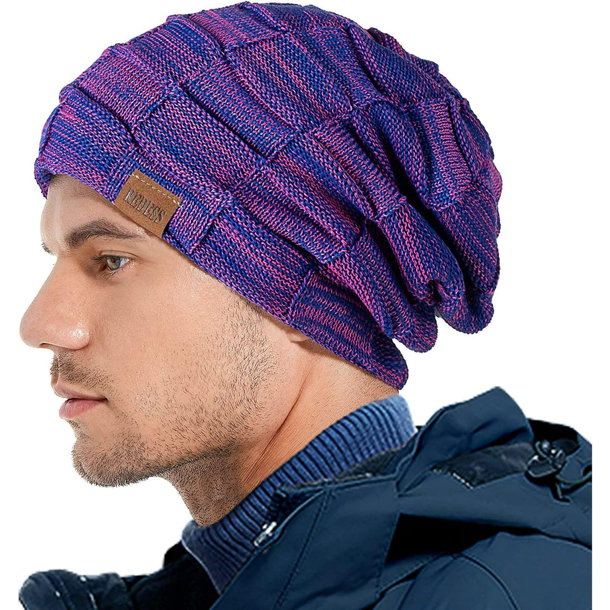 REDESS Beanie Hat for Men and Women Winter Warm Hats Knit Slouchy Thick Skull Cap