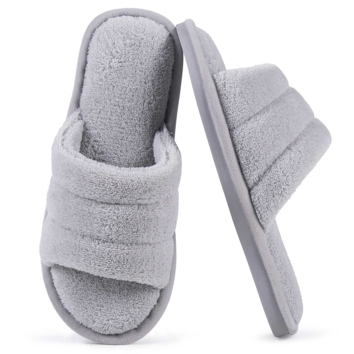 REDESS Slippers for Women Open Toe Womens Slippers Memory Foam House Slippers