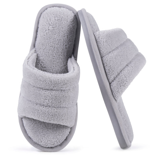 REDESS Slippers for Women Open Toe Womens Slippers Memory Foam House Slippers