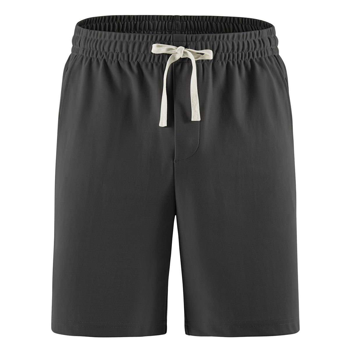 REDESS Mens Shorts Casual with Pockets ,Drawstring Elastic Waistband Shorts for Men,Dark Grey