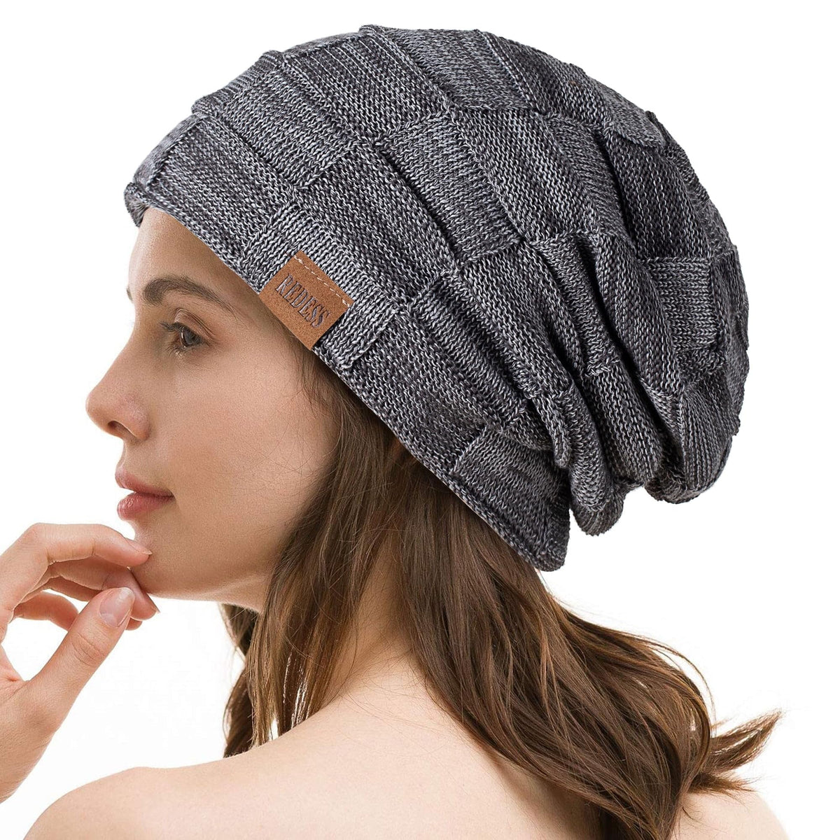 REDESS Beanie Hat for Men and Women Winter Warm Hats Knit Slouchy Thick Skull Cap