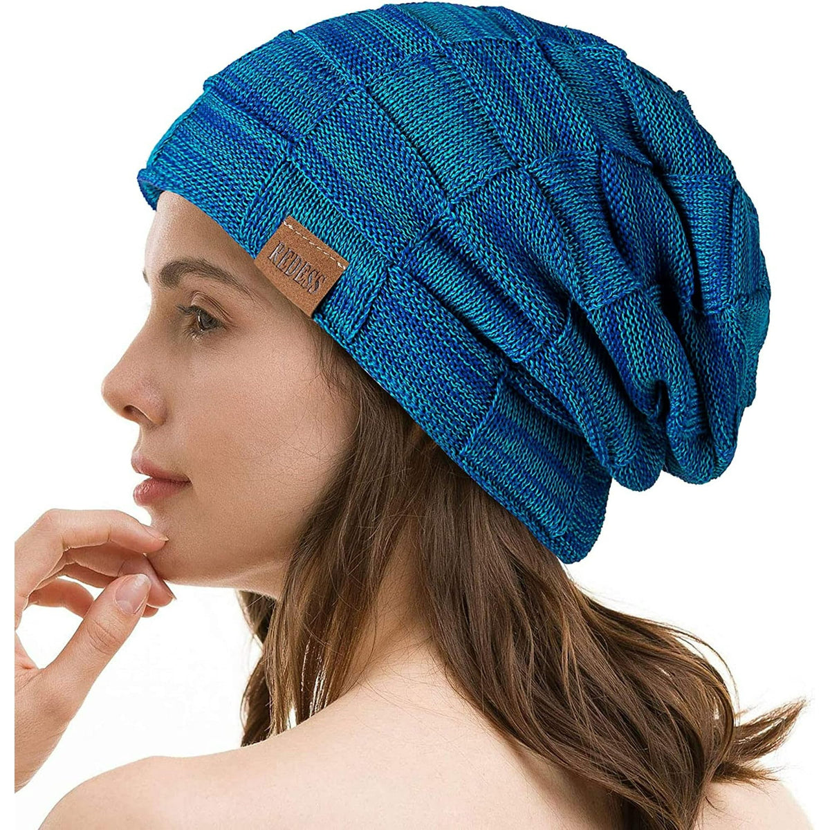 REDESS Beanie Hat for Men and Women Winter Warm Hats Knit Slouchy Thick Skull Cap