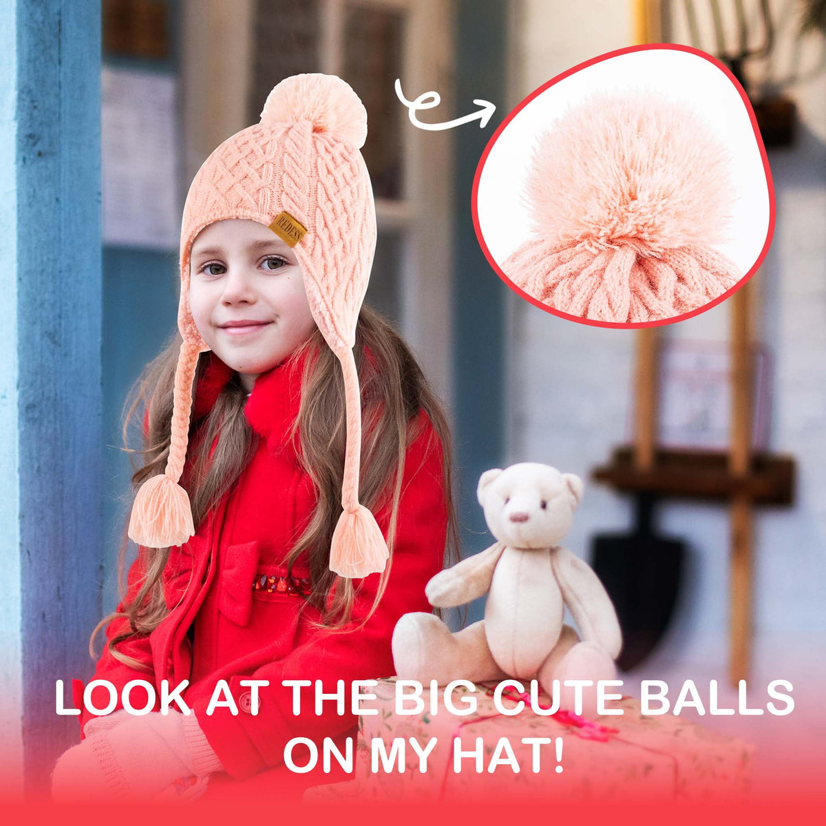 REDESS Kids Beanie Hat Children Boys Girls Winter Warm Knit Soft Cap 2 Pack