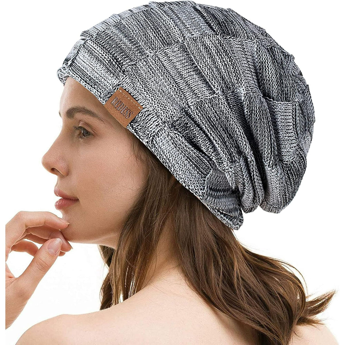 REDESS Beanie Hat for Men and Women Winter Warm Hats Knit Slouchy Thick Skull Cap