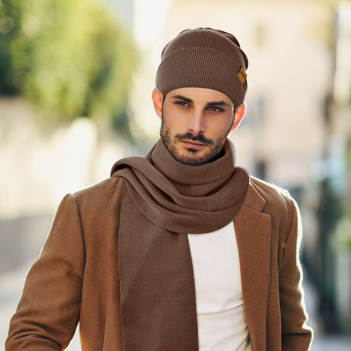 REDESS Winter Beanie Hat and Gloves Scarf Sets for Men and Women£¬Black