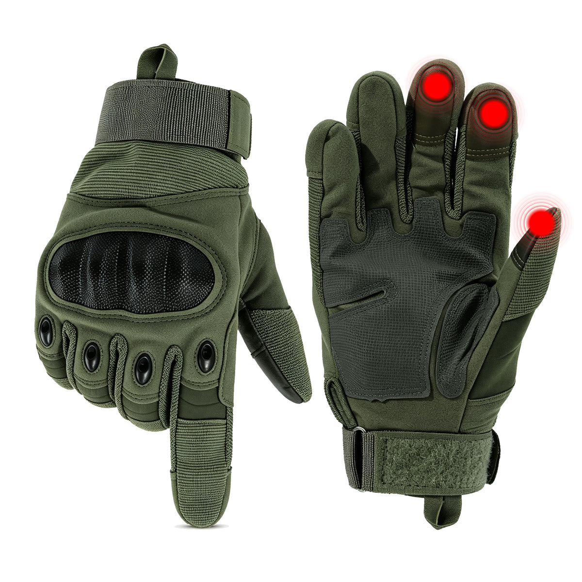 REDESS Motorcycle Gloves for Men and Women Touchscreen Full Finger Gloves with Hard Knuckle Protection for Biker Riding Driving Glove