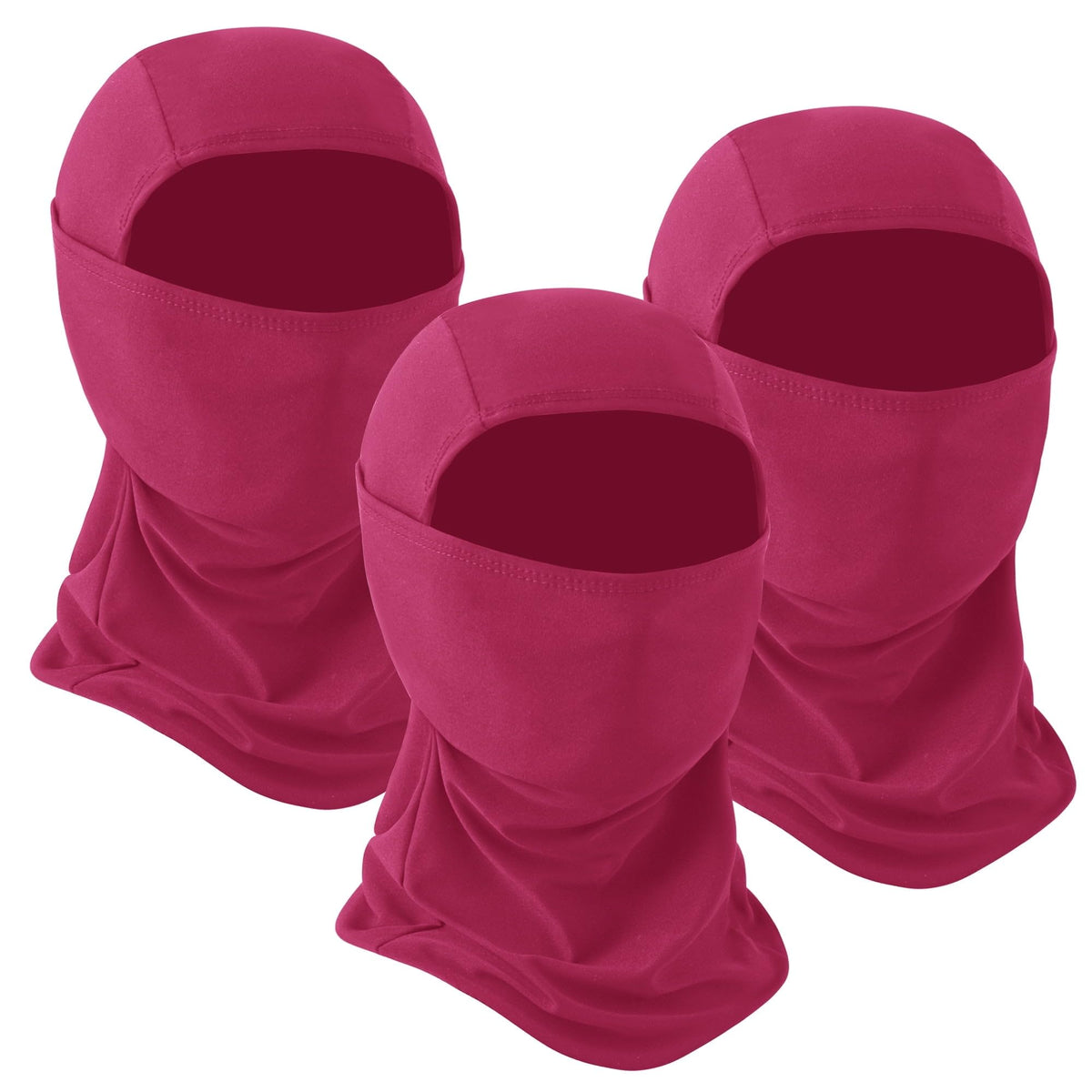 REDESS Balaclava Face Mask for Men and Women Winter Windproof Breathable Lightweight Ski Mask, Black, 3-Pack