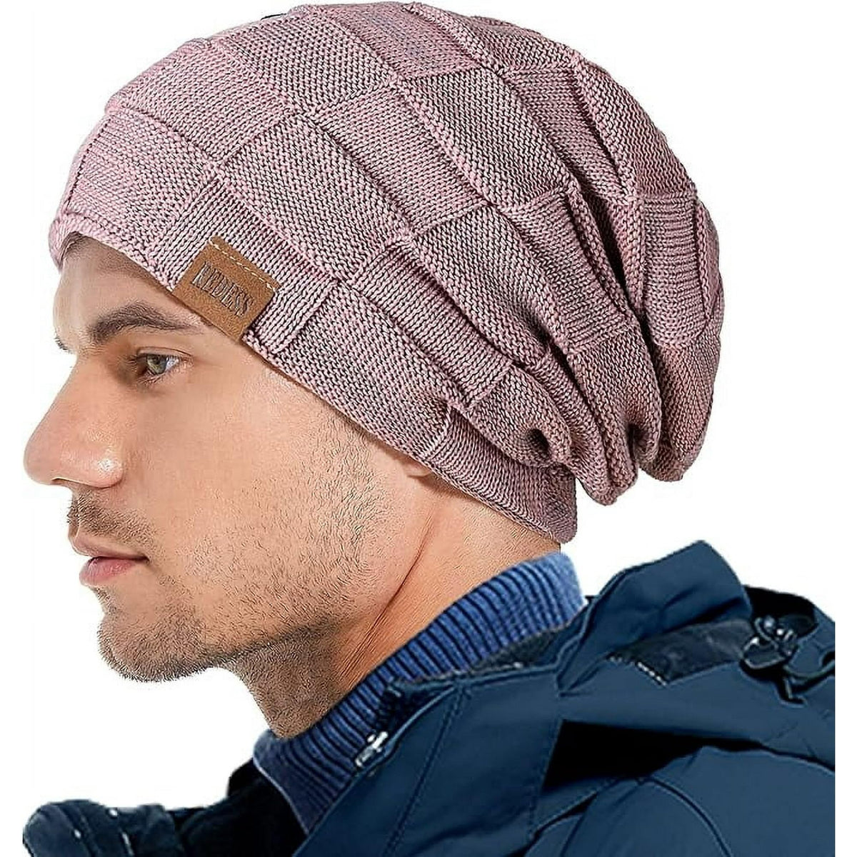 REDESS Beanie Hat for Men and Women Winter Warm Hats Knit Slouchy Thick Skull Cap