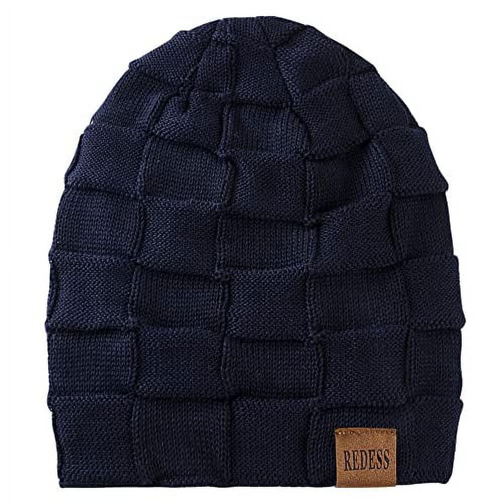 REDESS Beanie Hat for Men and Women Winter Warm Hats Knit Slouchy Thick Skull Cap