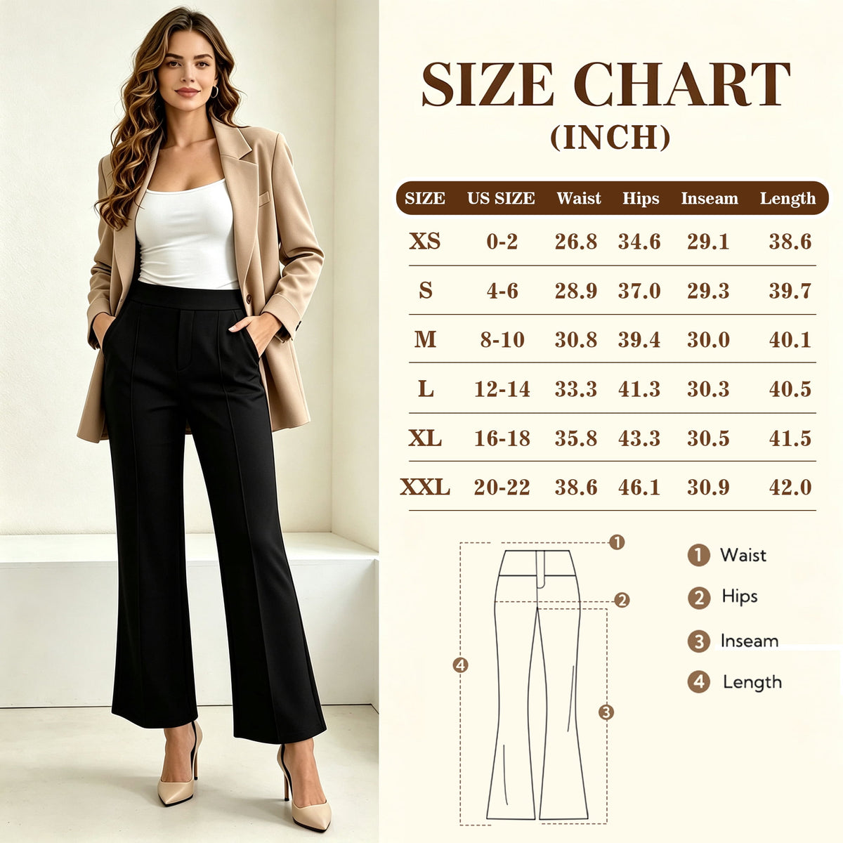 REDESS Sweatpants for Women Wide Leg Casual High Waisted Baggy Sweatpants Worker Wear Pants with Pocket,Black XS-2XL