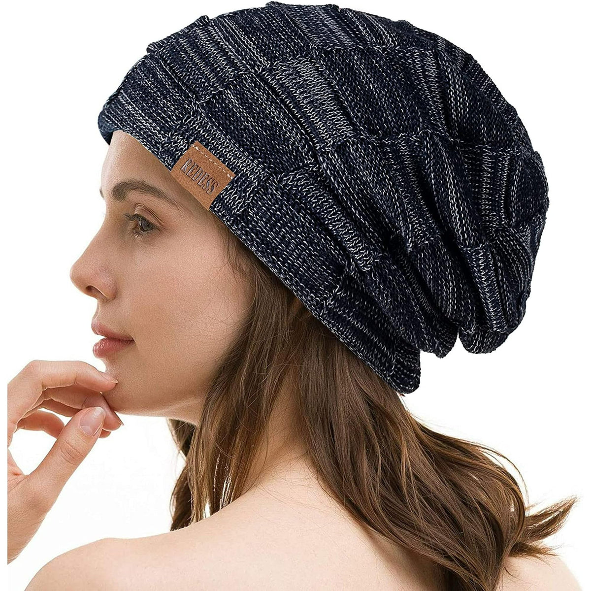 REDESS Beanie Hat for Men and Women Winter Warm Hats Knit Slouchy Thick Skull Cap