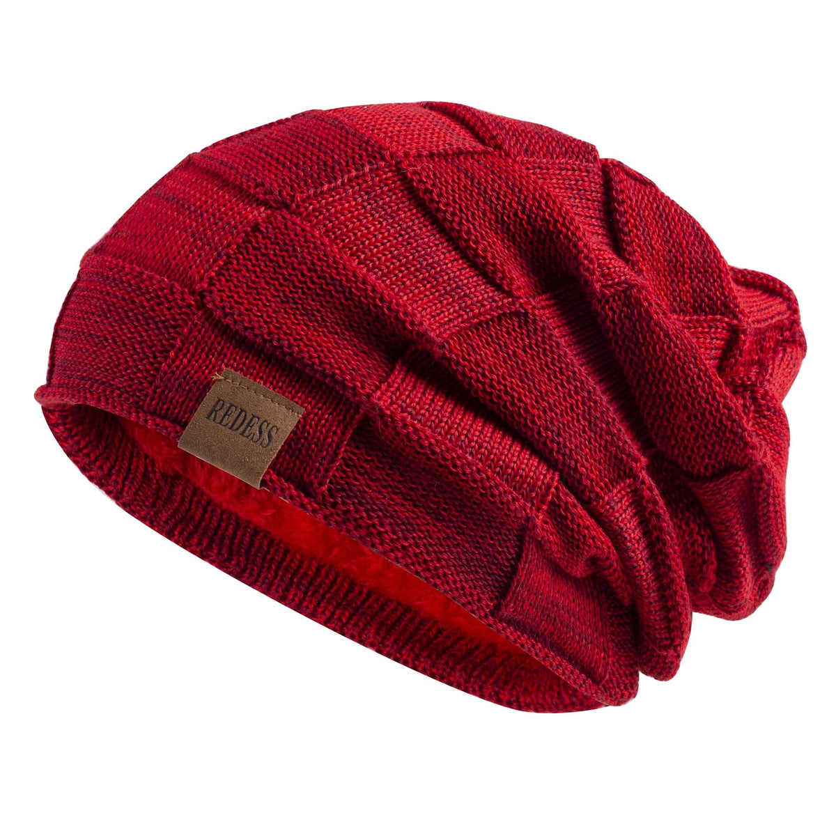 REDESS Beanie Hat for Men and Women Winter Warm Hats Knit Slouchy Thick Skull Cap