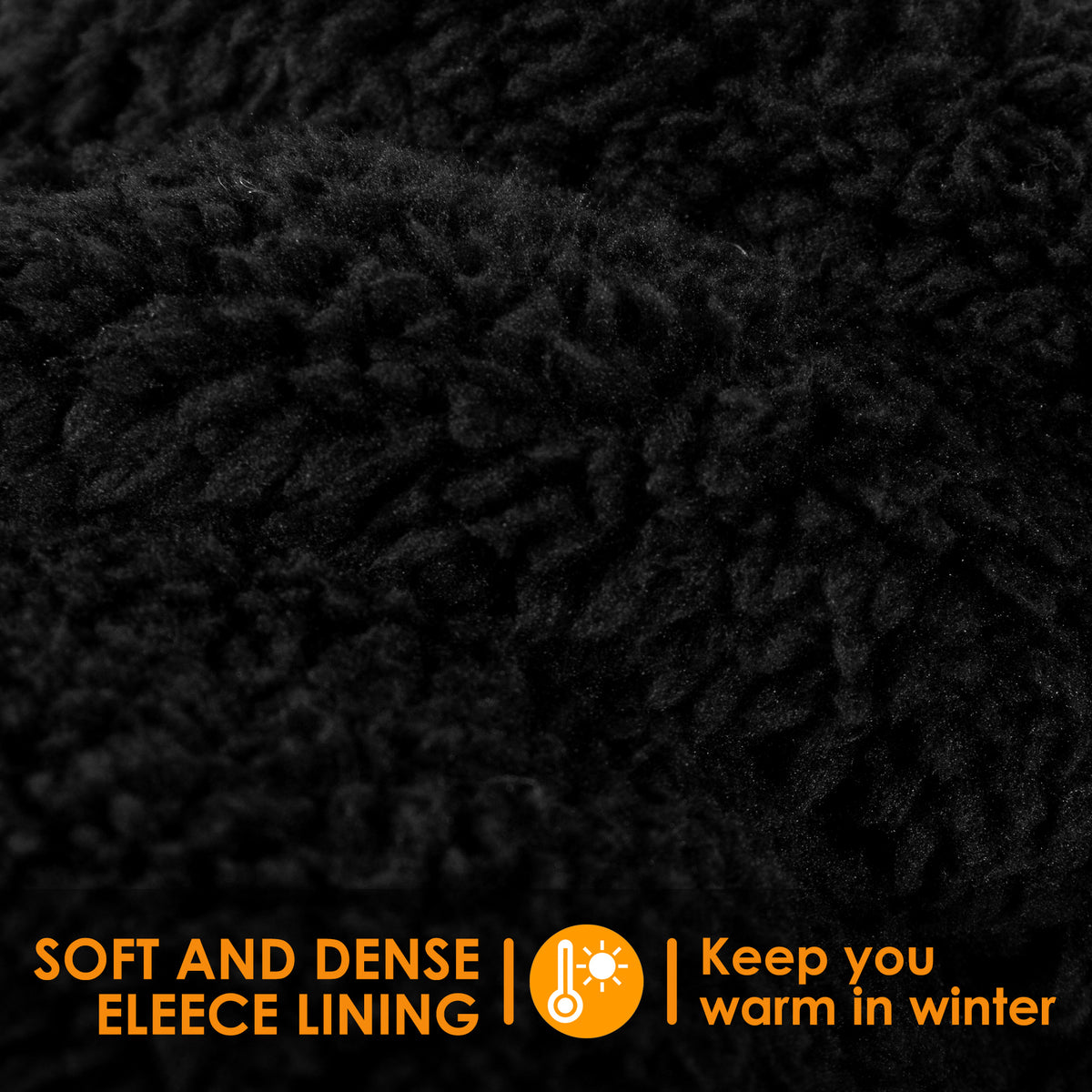 REDESS Winter Warm Mittens for Women, Thick Knitted Warm Soft Lining Mittens Cold Weather,Black