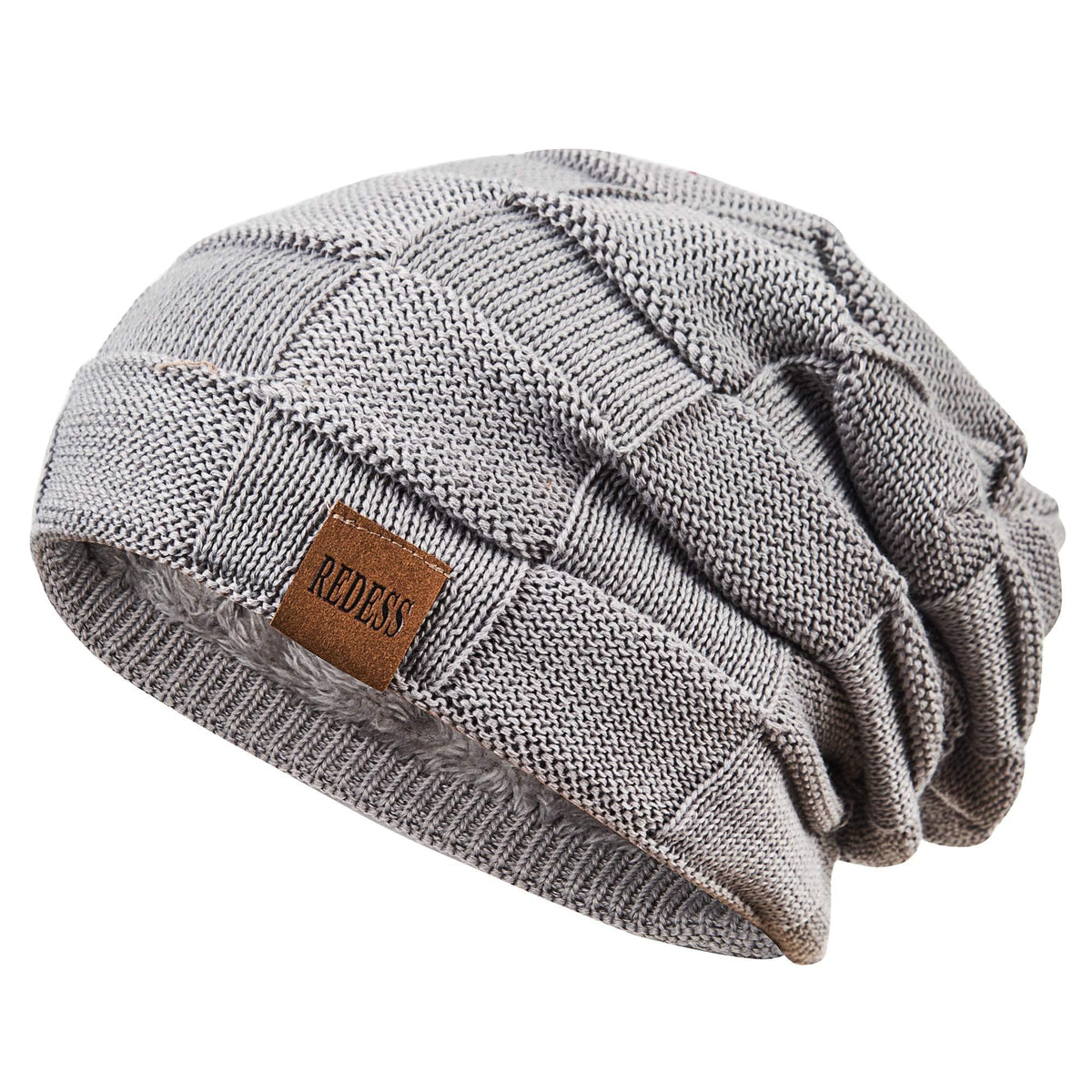 REDESS Beanie Hat for Men and Women Winter Warm Hats Knit Slouchy Thick Skull Cap