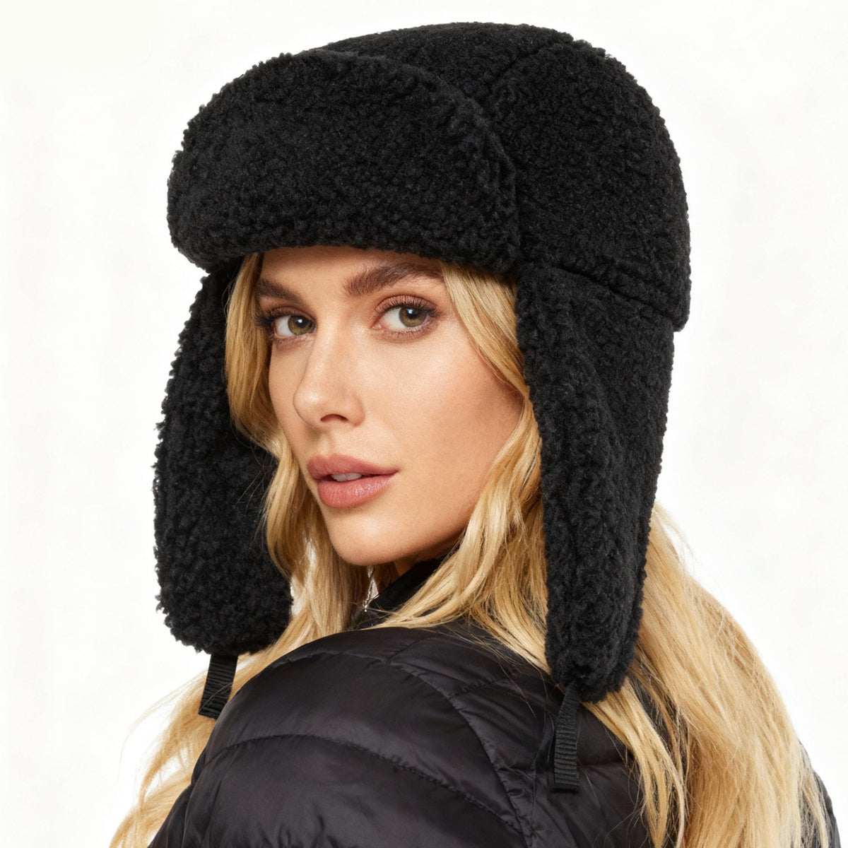 REDESS Women's Trapper Hat Winter Warm Fleece Windproof Cold Weather Thickened Hat Unisex