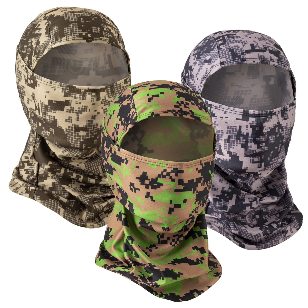 REDESS Balaclava Face Mask for Men and Women Winter Windproof Breathable Lightweight Ski Mask, Black, 3-Pack