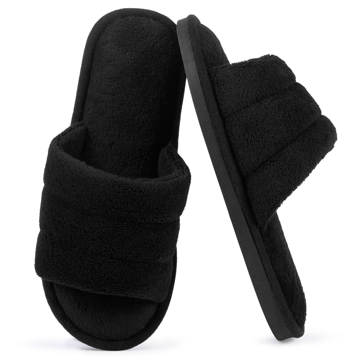 REDESS Slippers for Women Open Toe Womens Slippers Memory Foam House Slippers