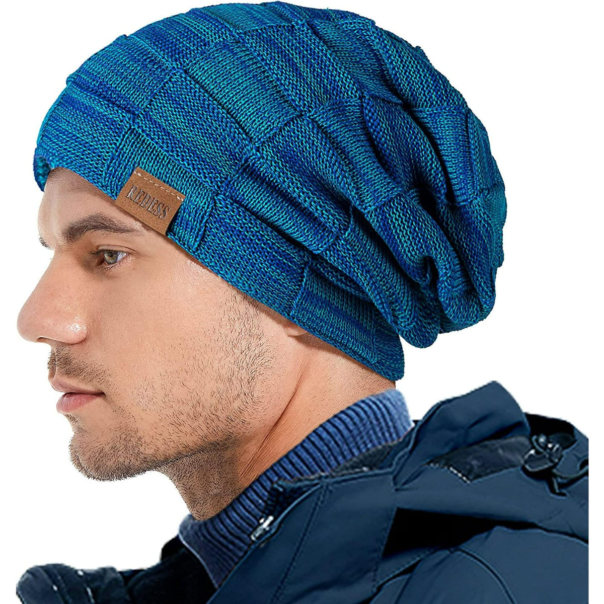 REDESS Beanie Hat for Men and Women Winter Warm Hats Knit Slouchy Thick Skull Cap