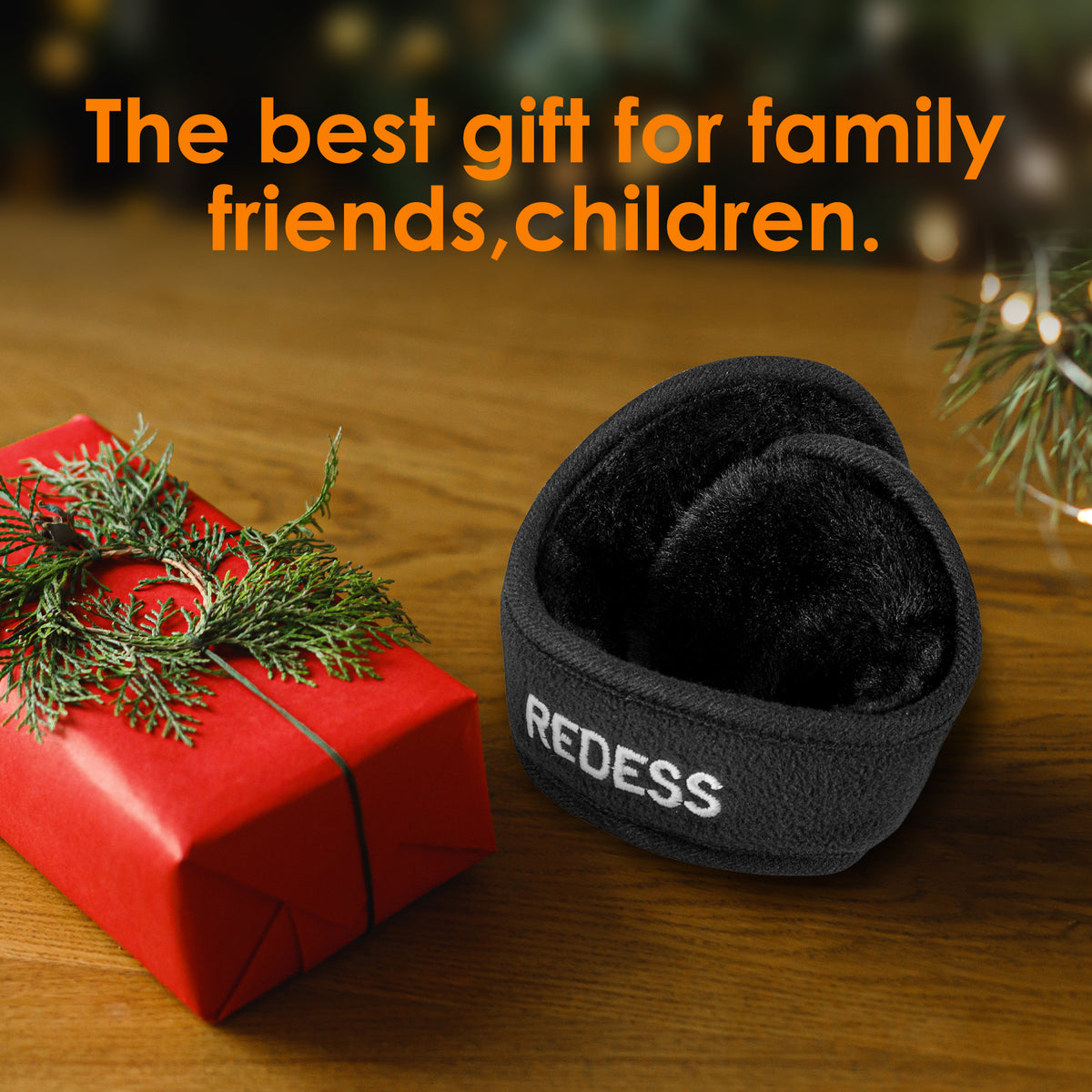 REDESS Ear Warmers for Men and Women Polar Fleece Kint Foldable Winter EarMuffs-2 pack