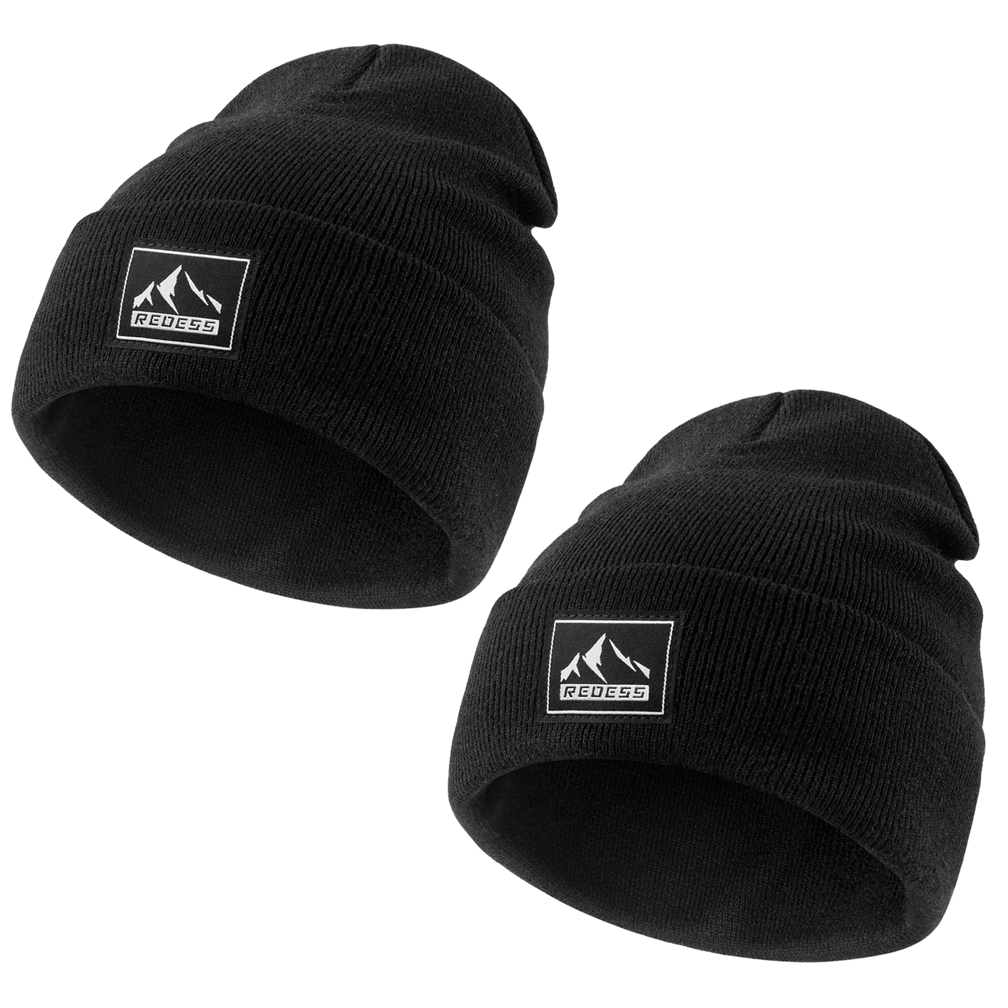 REDESS 3 Pack Kids Warm Winter Knit Cuffed Beanie Hat for Boy and Girl 0-3 Year old