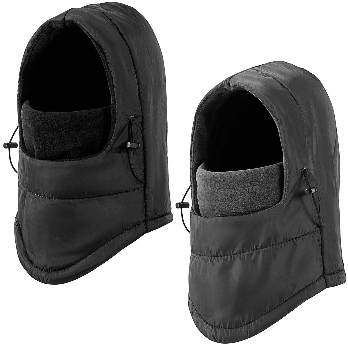 REDESS 2 Pcs Unisex Winter Waterproof Balaclava Face Mask for Men and Women-Black