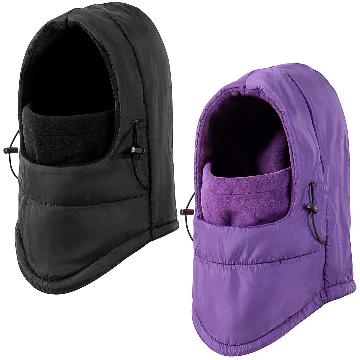 REDESS 2 Pcs Unisex Winter Waterproof Balaclava Face Mask for Men and Women-Black