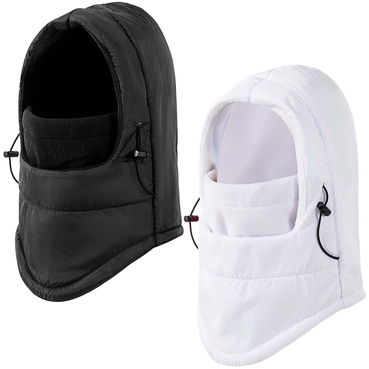 REDESS 2 Pcs Unisex Winter Waterproof Balaclava Face Mask for Men and Women-Black