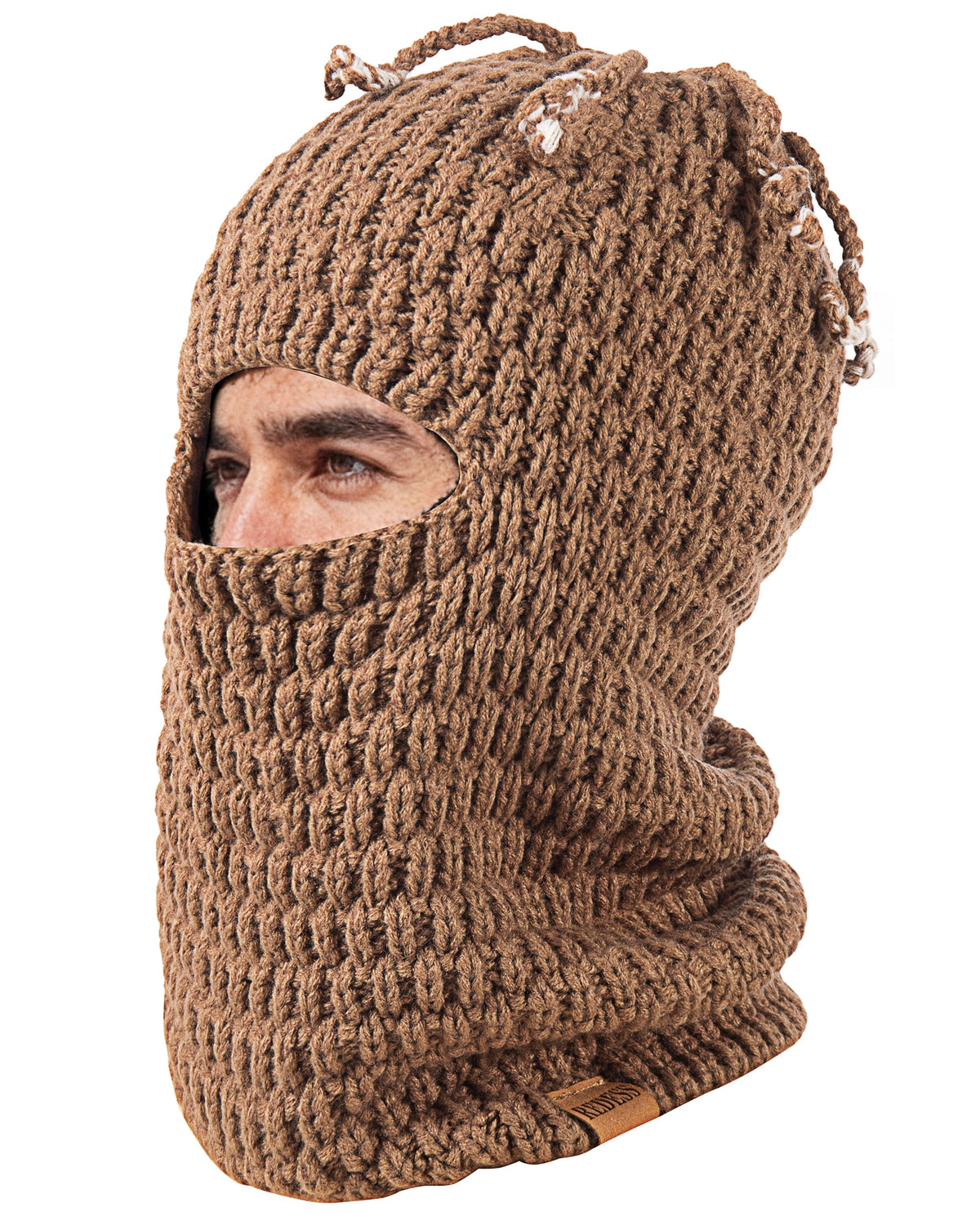 REDESS Balaclava Ski Mask for Men and Women,Warm Acrylic Windproof Winter Hat for Motorcycle Ski Hiking,Black