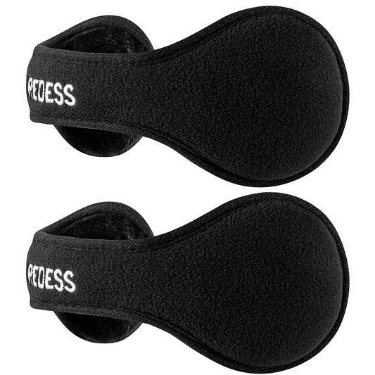 REDESS Ear Warmers for Men and Women Polar Fleece Kint Foldable Winter EarMuffs-2 pack