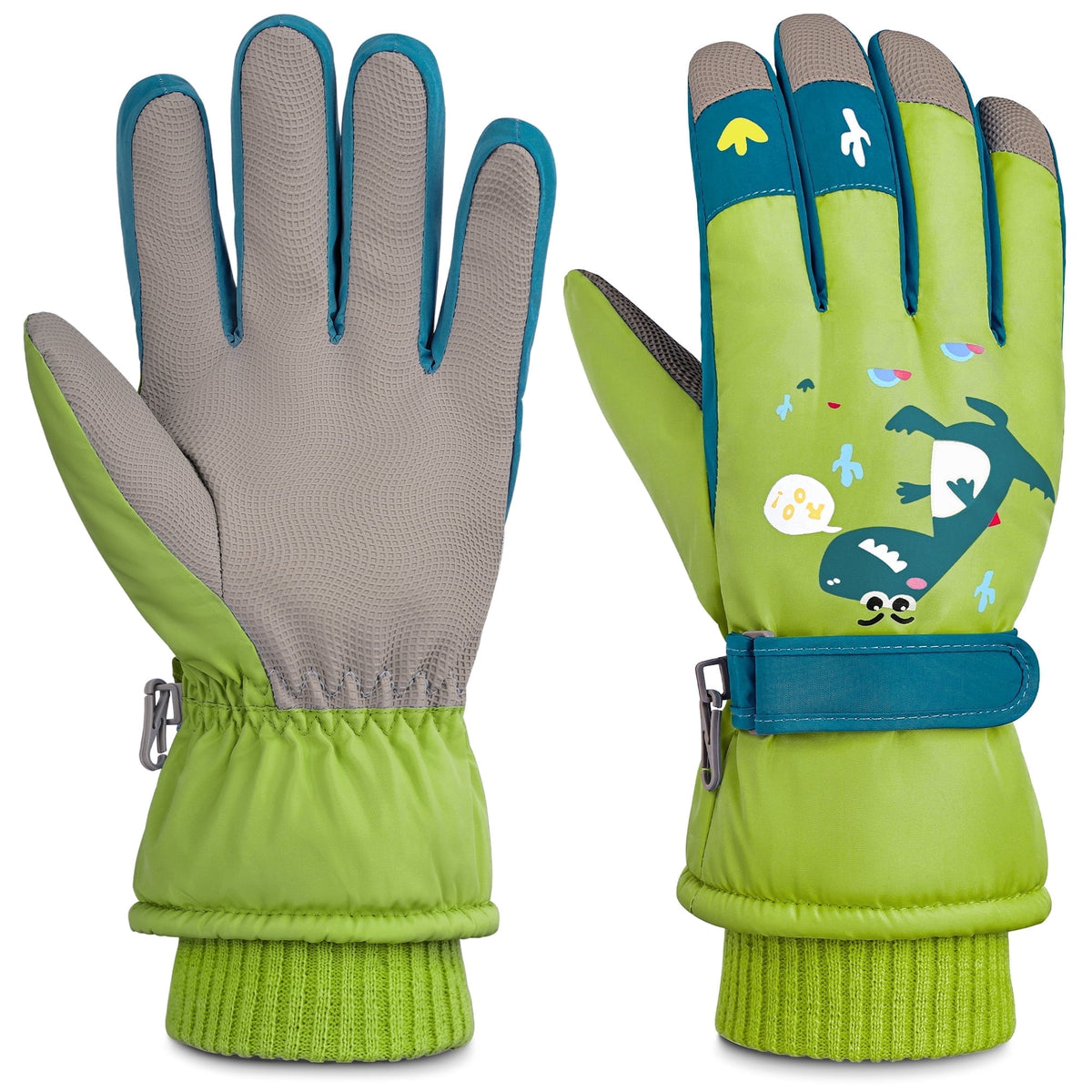 REDESS Kids Winter Gloves With Touch Screen Waterproof for Boy and Girl Sports,Skiing,Dark Blue