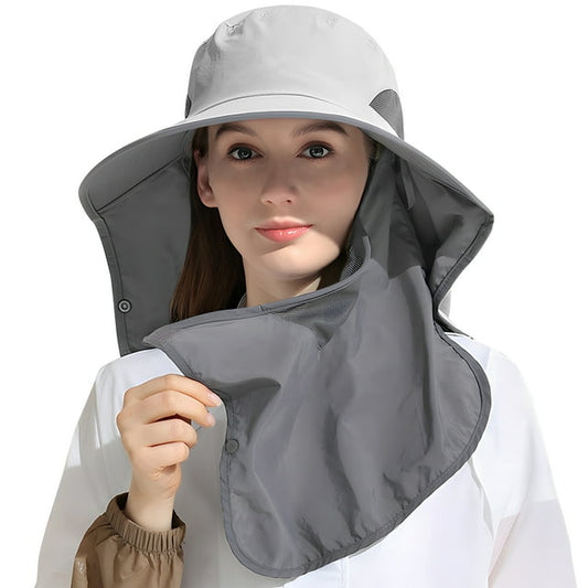 REDESS Waterproof Fishing Sun Hat with Neck Flap - Quick-Drying Bucket Hat for Men and Women - UPF50+ Outdoor Hat