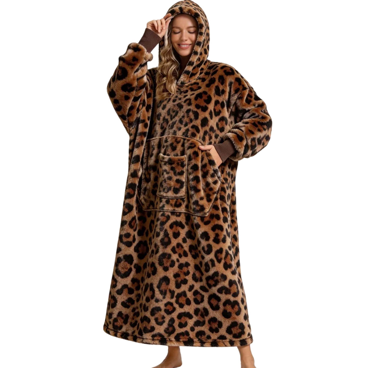 REDESS Oversized Wearable Blanket Hoodie Sweatshirt for Adults Women Men-Dark Grey