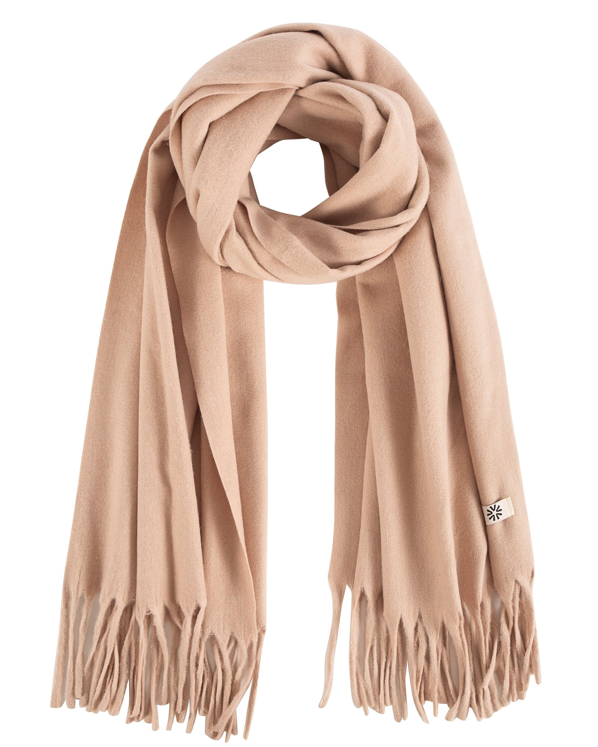 REDESS Pashmina Shawl for Women, Winter Warm Soft Solid Tassel Scarf  for Women and Men, Black