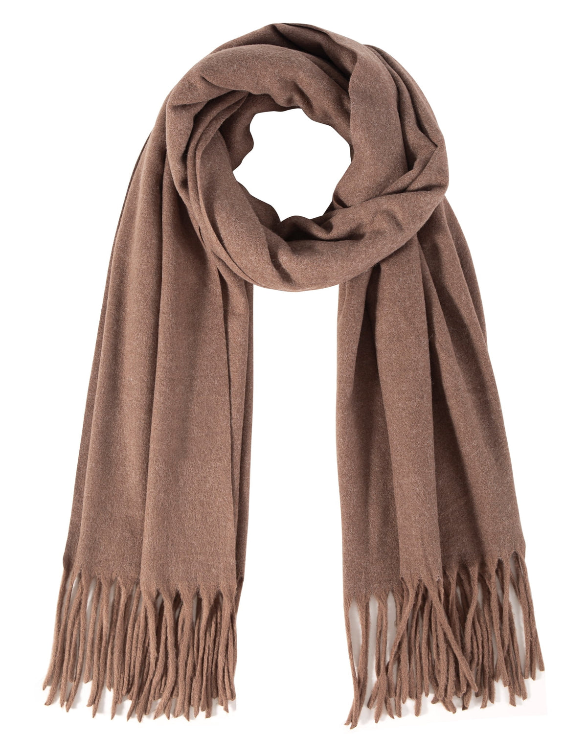 REDESS Pashmina Shawl for Women, Winter Warm Soft Solid Tassel Scarf  for Women and Men, Black