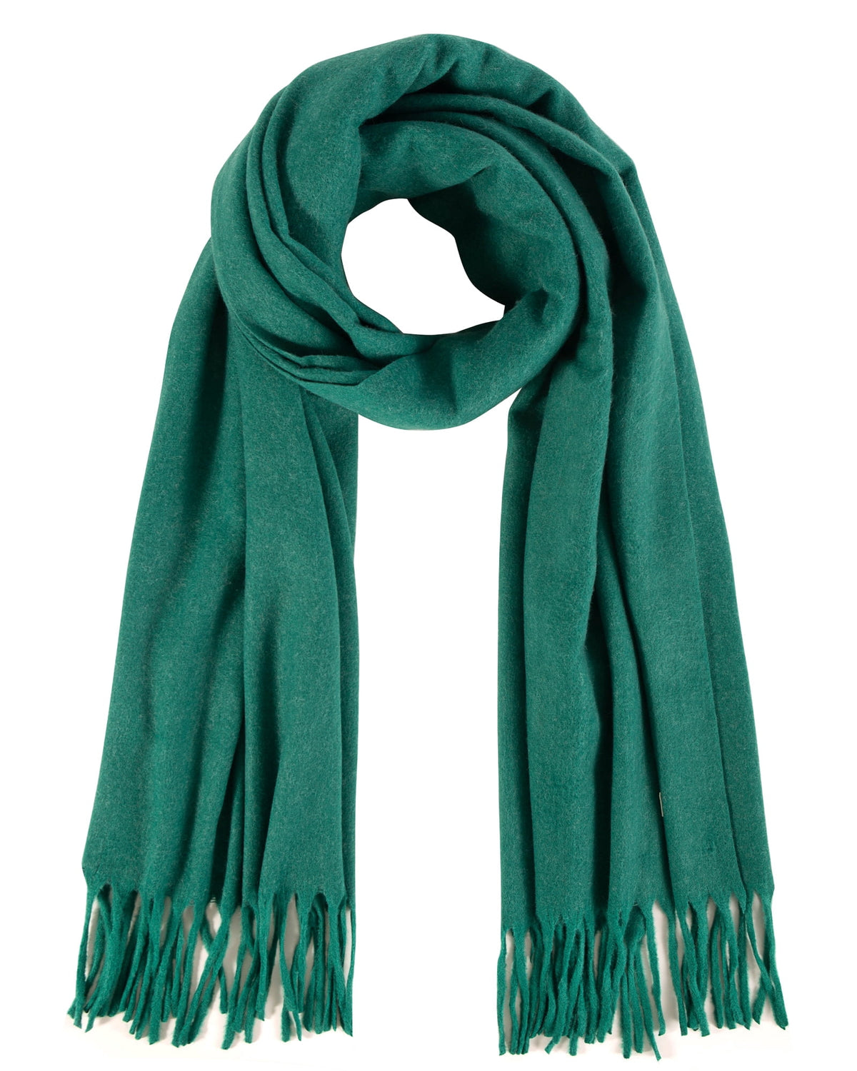 REDESS Pashmina Shawl for Women, Winter Warm Soft Solid Tassel Scarf  for Women and Men, Black