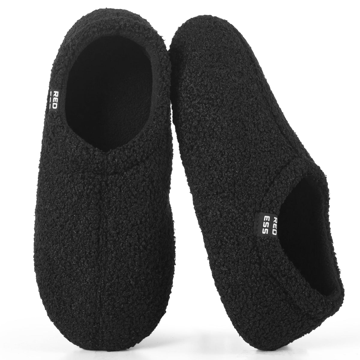 REDESS Slippers for women, Closed Back Curly Fleece Indoor House Shoes