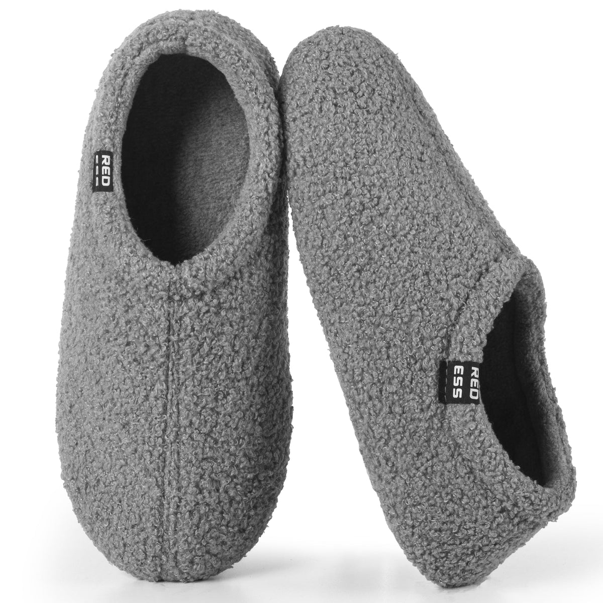 REDESS Slippers for women, Closed Back Curly Fleece Indoor House Shoes