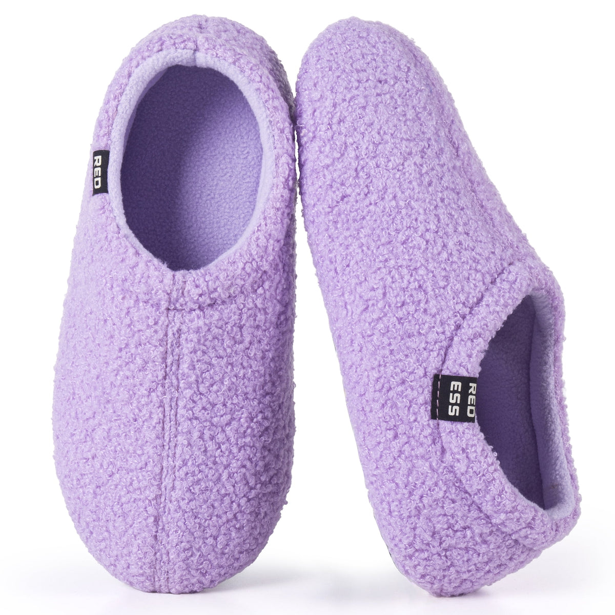 REDESS Slippers for women, Closed Back Curly Fleece Indoor House Shoes