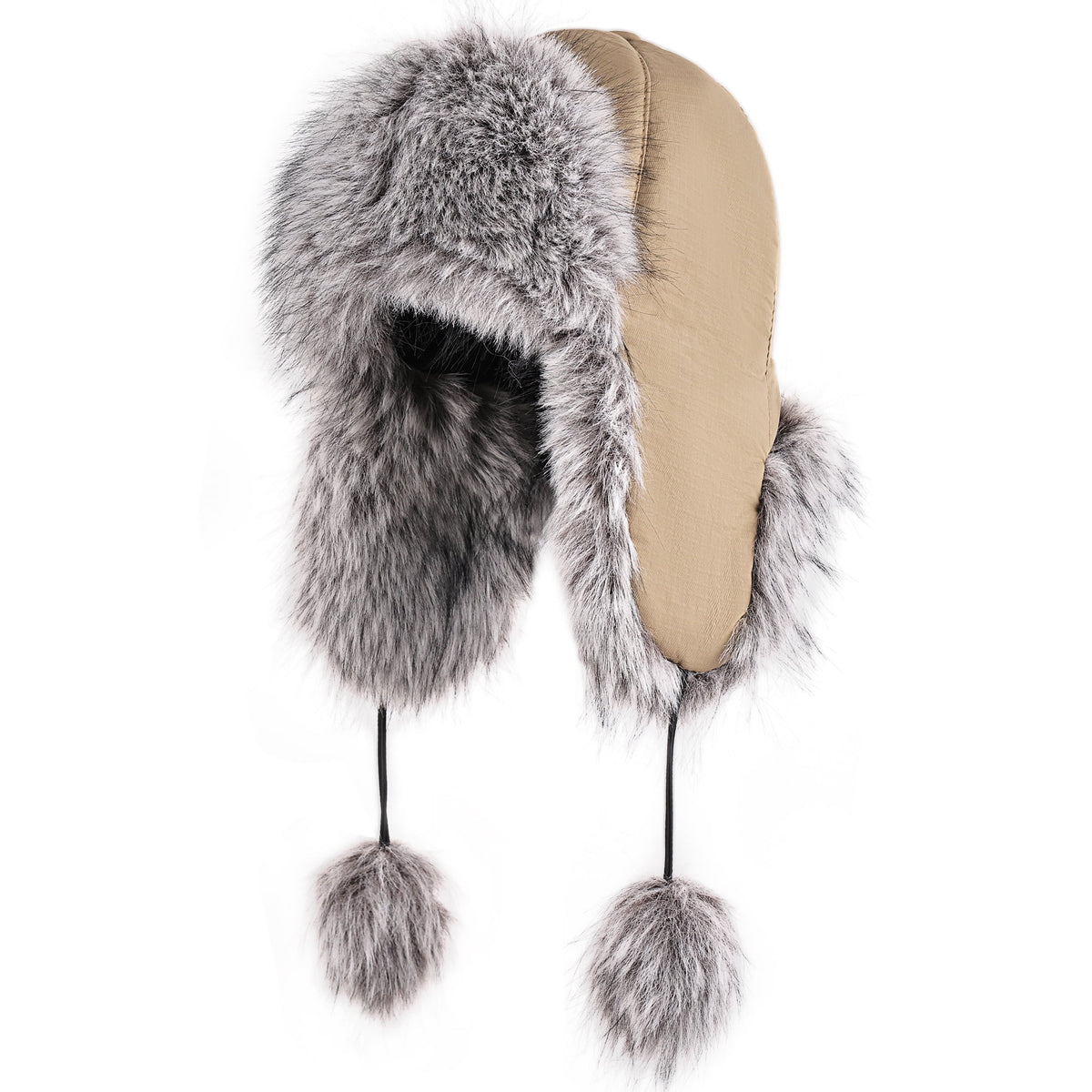 REDESS Trapper Hat for Women Winter Warm with Ear Flaps Ski Hunting Hat Black