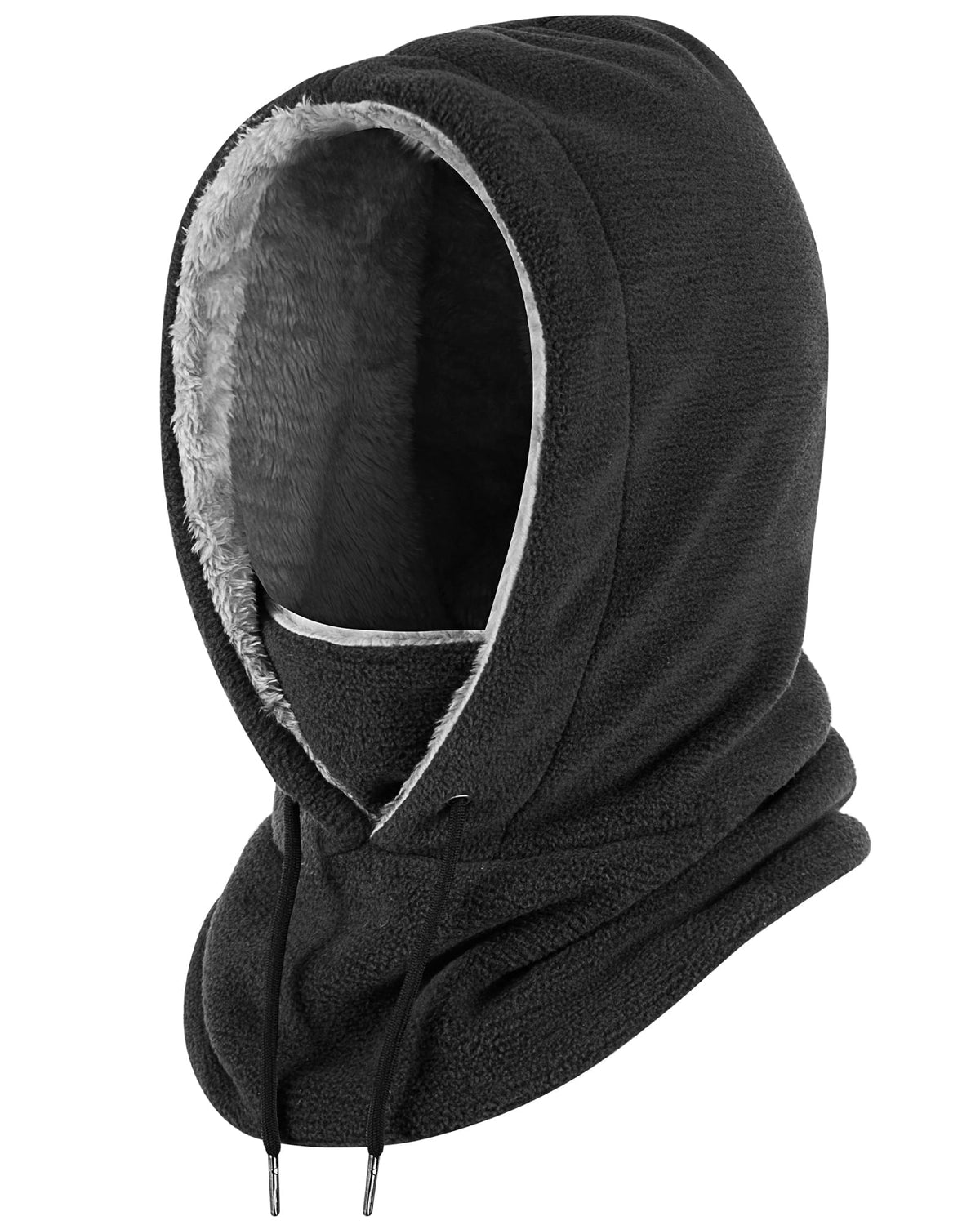 REDESS Unisex Balaclava Face Mask,Winter Polar Fleece Hood Ski Mask for Men Women,Black