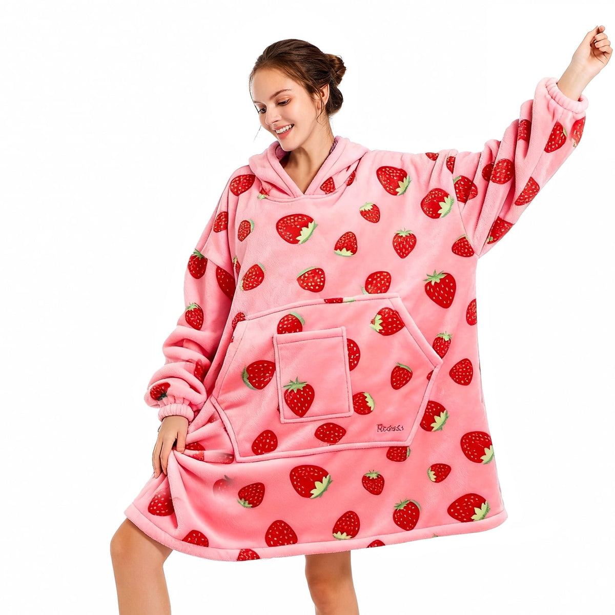 REDESS Wearable Blanket Hoodie, Oversized Blanket Hoodie Sweatshirt for Adults Women Men